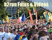 B2RUN München 2016 - Münchner Firmenlauf mit Zieleinlauf im Olympiastadion am 14. Juli 2016. Fotos & Videos vom Lauf gibts hier (©Foto: Martin Schmitz)